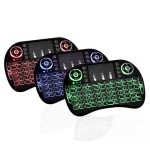 Wireless 3 Color Backlit Mini Keyboard with Touchpad